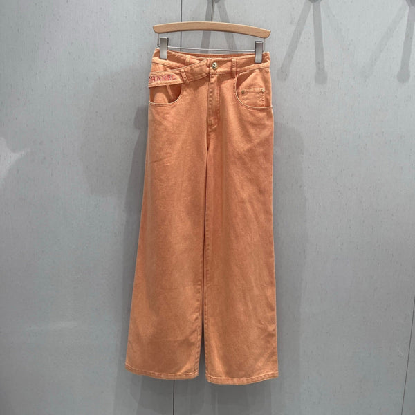 Jeans dritti CC 25 in cotone arancione