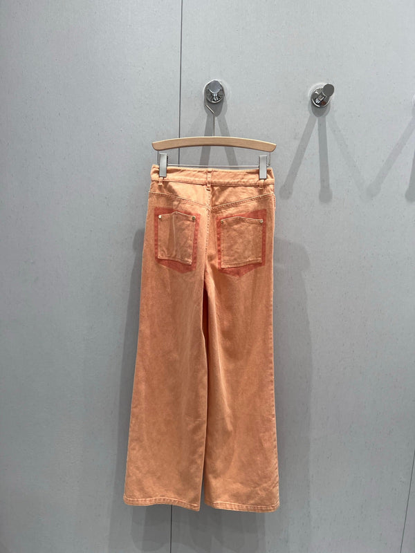 Jeans dritti CC 25 in cotone arancione