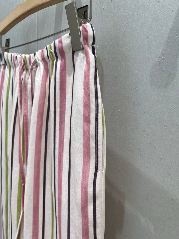 Celine 25 Trouser Pink mix colors Tencel Linen 218678