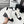 CC 25 Chelsea Ankle Boots With Chain 85mm White Black Sheepskin 374033