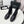 CC 25 Stivaletti Chelsea con catena 85mm Pelle di pecora nera 374035