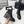 CC 25 Stivaletti Chelsea con catena 85mm Pelle di pecora nera 374035