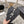 cc thongs black silver calfskin