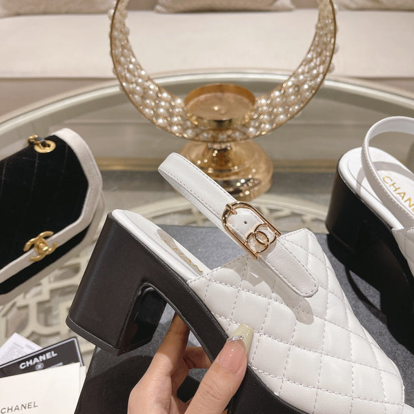 platform sandal 85 white quilted calfskin