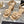 CC Camellia Flower Block Heel Sandals Beige Sheepskin 735990
