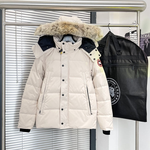 C. Goose Down Jacket White Polyester 0021