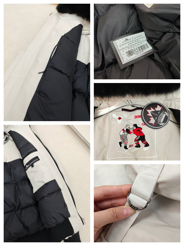 C. Goose Down Jacket White Polyester 0018