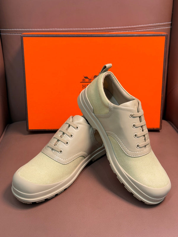 Sneaker da uomo HM Kool Oxford in pelle di vitello beige 653622