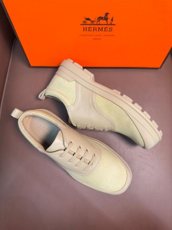 Sneaker da uomo HM Kool Oxford in pelle di vitello beige 653622