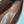 LP Extra Bag 19cm Ostrich Pattern Chestnut Brown Calfskin Silver Hardware