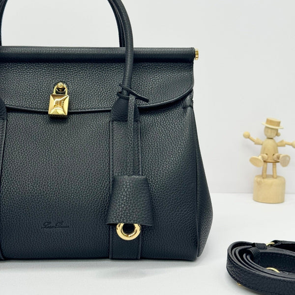 LP Loom L25 Black Lychee Pattern Calfskin 282182
