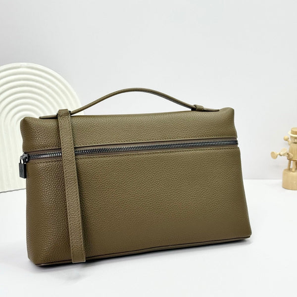 LP Extra Pouch Men's L29 Olive Green Cowhide 282256