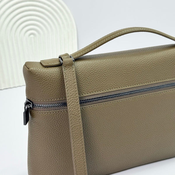 LP Extra Pouch Men's L29 Olive Green Cowhide 282256