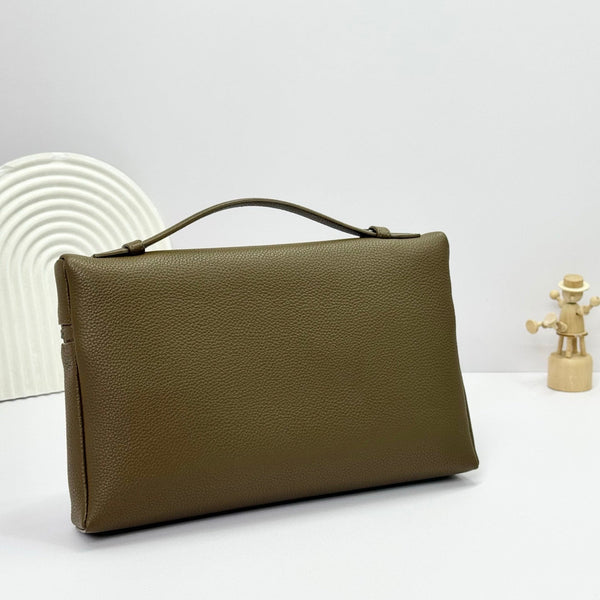 LP Extra Pouch Men's L29 Olive Green Cowhide 282256