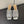 knot mule 55 silver metalic lambskin
