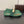 ALAIA BALLET FLATS IN COOL GREEN MESH FISHNET WITH GOLD HARDWARE