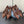 CUT-OUT PUMPS WITH BEAD BUCKLE IN CHOCOLATE BROWN SATIN