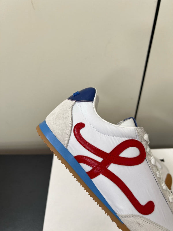 Sneaker Loewe Ballet Runner 2.0 in nylon e pelle di pecora bianca