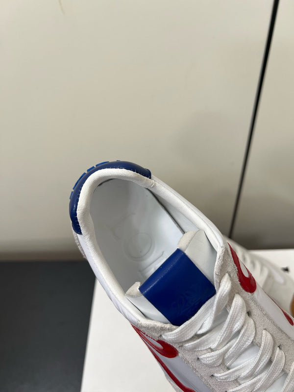 Sneaker Loewe Ballet Runner 2.0 in nylon e pelle di pecora bianca