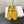 Elastic Ballet Slipper In Amber Gold Cow Suede 340037
