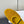 Elastic Ballet Slipper In Amber Gold Cow Suede 340037