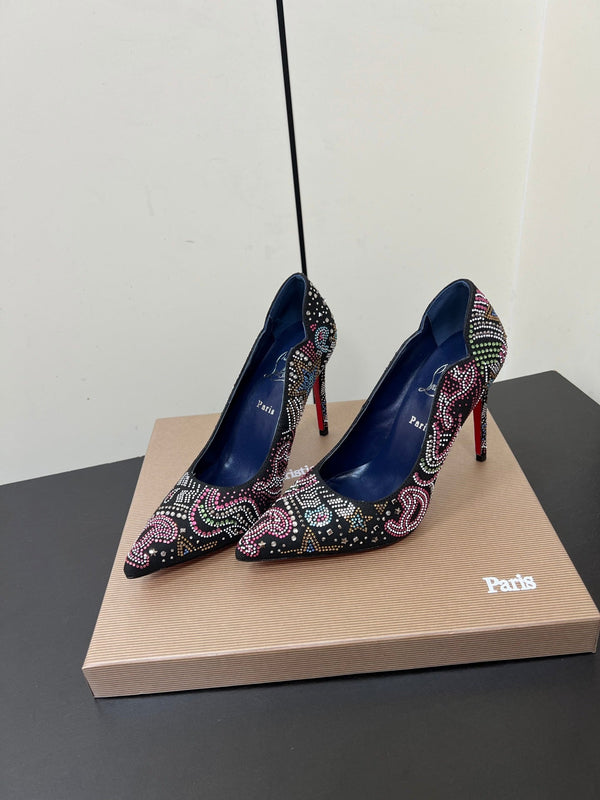 CL Hot Chick Starlight Pumps 10.5 Suede 618913