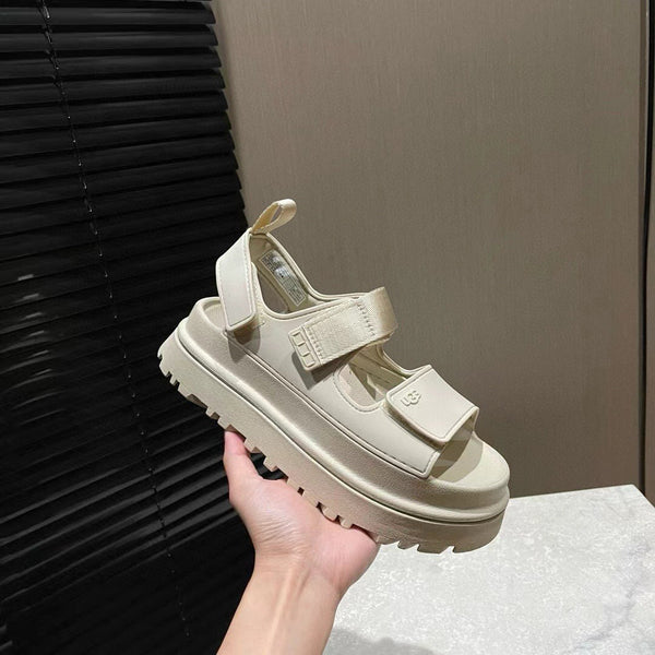 UGG GoldenGlow Sandals Cream Rubber 787988