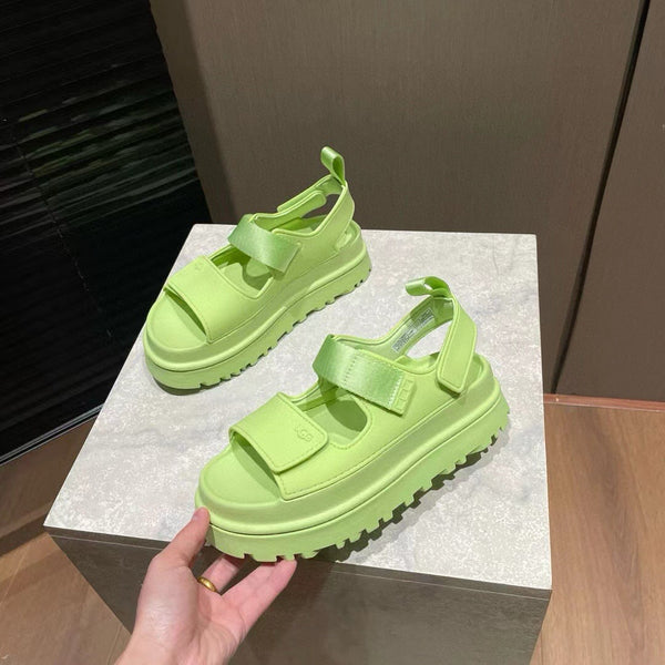 UGG GoldenGlow Sandals Lime Green Rubber 787989
