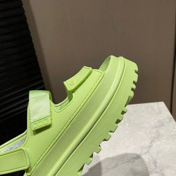 UGG GoldenGlow Sandals Lime Green Rubber 787989