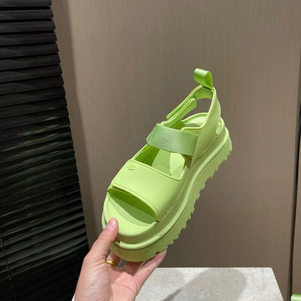 UGG GoldenGlow Sandals Lime Green Rubber 787989