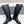 HM 25ss Bottes d'équitation Kelly Buckle en cuir de vachette noir 576121
