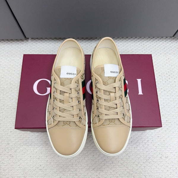 GG Tennis 1977 Sneakers Beige Canvas Leather 788209