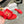CHLOÉ HLOE MARCIE SLIDE IN CHERRY RED CALFSKIN WITH GOLD HARDWARE