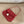CC 26s Cue Ball Foldover Bag 23cm Red Lambskin