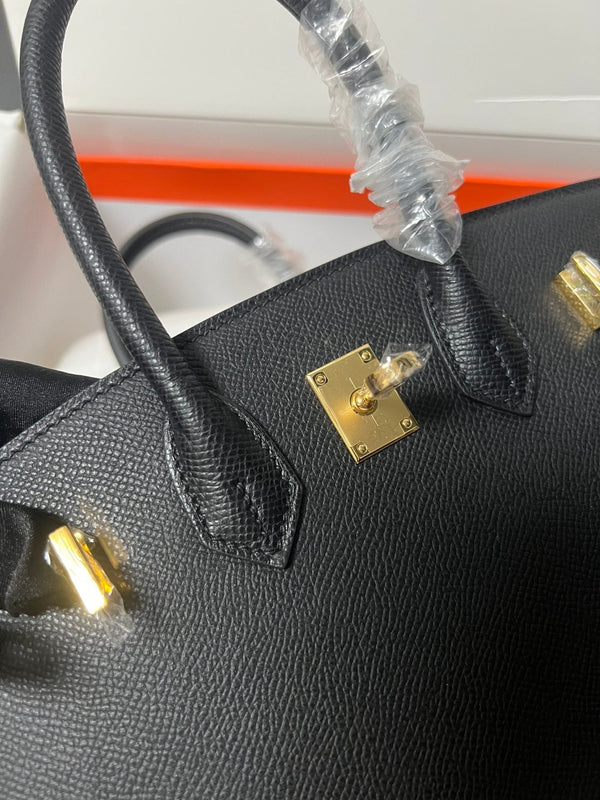 HM BIRKIN SELLIER PELLE EPSOM NERA FERRAMENTA ORO
