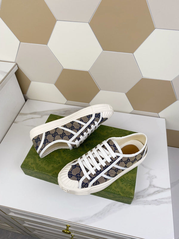 SNEAKER GG JULIO CON TELA A FANTASIA NAVY