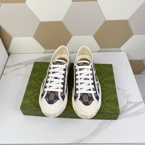 SNEAKER GG JULIO CON TELA A FANTASIA NAVY