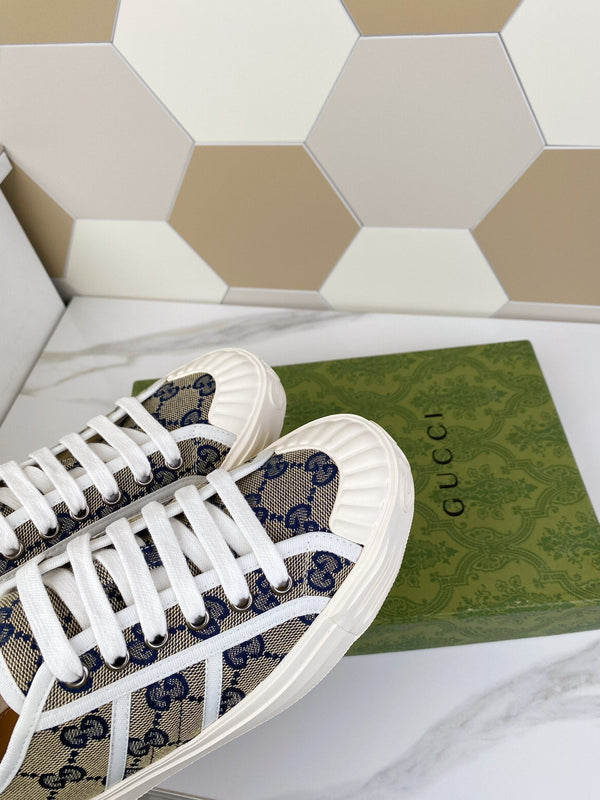 SNEAKER GG JULIO CON TELA A FANTASIA NAVY