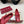 GG BALLET FLAT CREMISON HORIZONTAL STRAPS LAMBS PELLE
