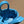 BV Mini Bag Charm Blue Leather