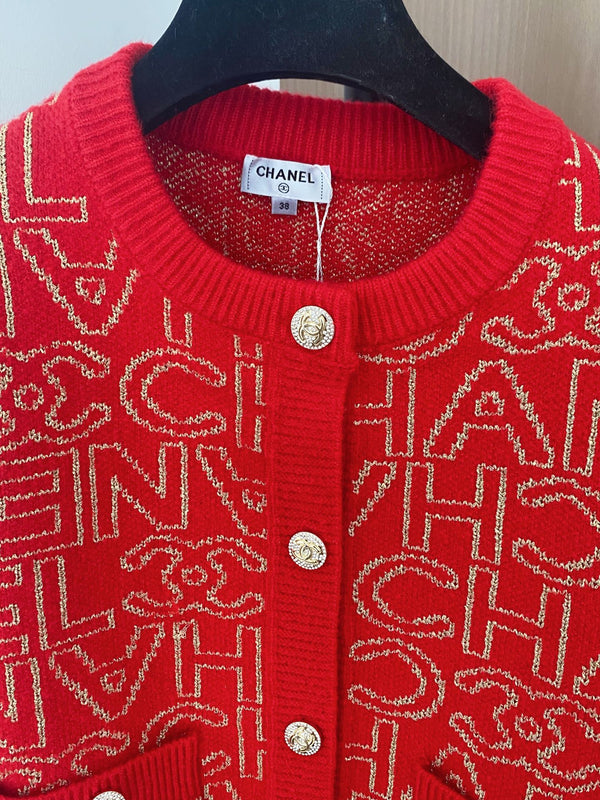 Chanel 2025 Cardigan Cachemire Rouge 00289