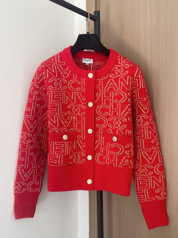 Chanel 2025 Cardigan Cachemire Rouge 00289