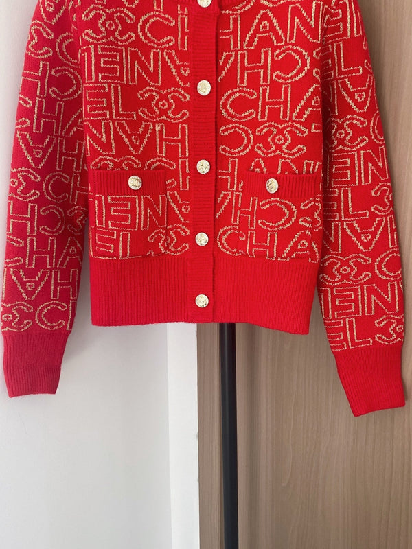 Chanel 2025 Cardigan Cachemire Rouge 00289