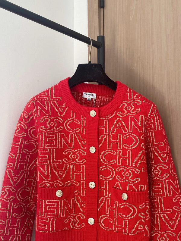 Chanel 2025 Cardigan Cachemire Rouge 00289