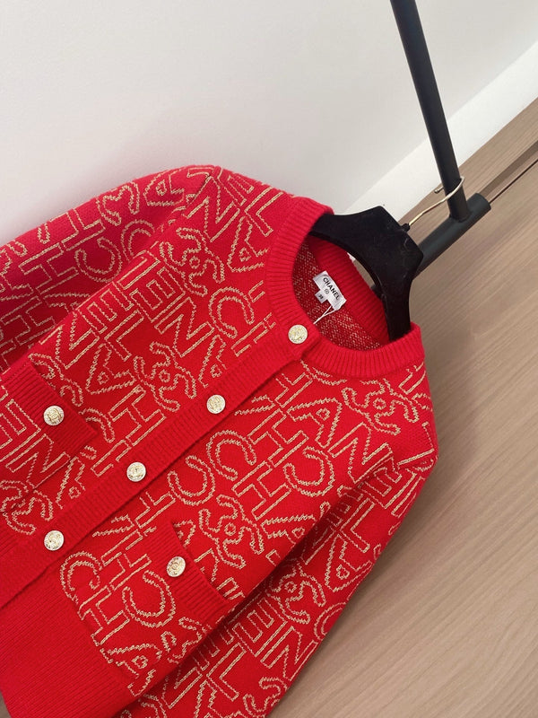 Chanel 2025 Cardigan Cachemire Rouge 00289