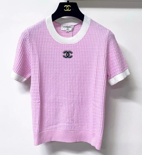 CC 2026 Pink Short-Sleeved Shirt Tencel 310322