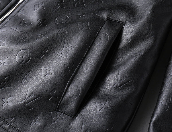 LV SHIRT JACKET IN BLACK MONOGRAM EMBOSSED CALFSKIN 238993