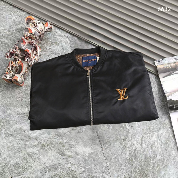 LV WINDBREAKER BLACK AND BROWN MONOGRAM 238972