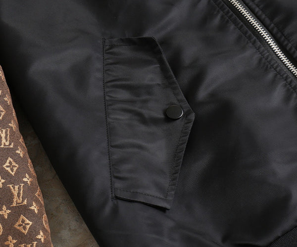 LV WINDBREAKER BLACK AND BROWN MONOGRAM 238972