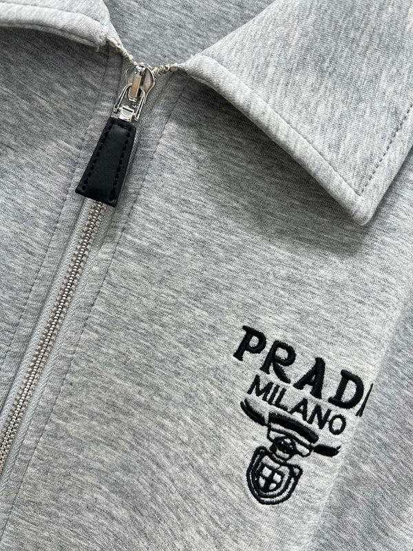Prada 2025 Set Gray and Navy Blue Cotton